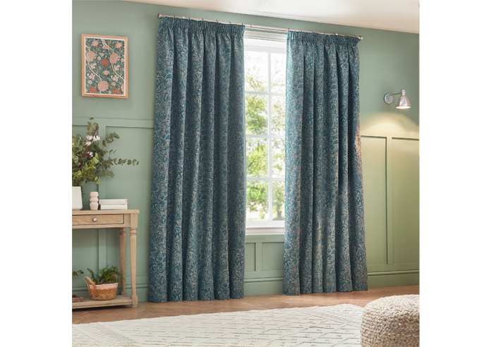 Grantley Pencil Pleat, Wedgewood - Ready Made Curtains - Image 7